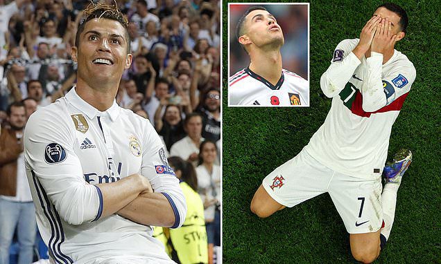 Cristiano Ronaldo trains at former club Real Madrid for a second day in a row | Daily Mail Online