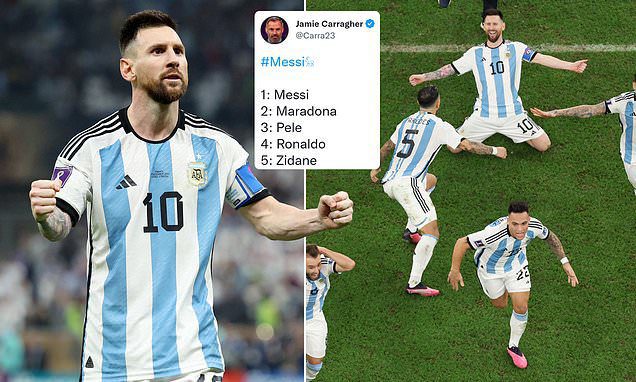 Lionel Messi branded the GOAT by football’s big names including Jamie Carragher | Daily Mail Online