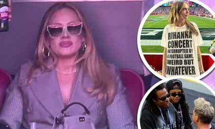Brits at the Super Bowl! Adele cuts a glamorous figure as Gordon Ramsay meets Jay-Z | Daily Mail Online