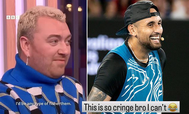 Nick Kyrgios slams music superstar Sam Smith for saying ‘fisherthem’ instead of ‘fisherman’ | Daily Mail Online