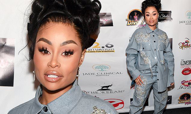 Blac Chyna makes first appearance since having her butt and breast implants removed in Atlanta | Daily Mail Online