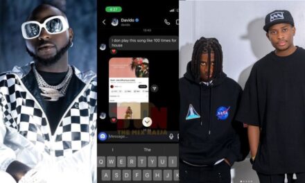 “I don play am like 100 times” – Davido reacts to Sydney Talker artiste Khaid’s viral hit song ‘Jollie’