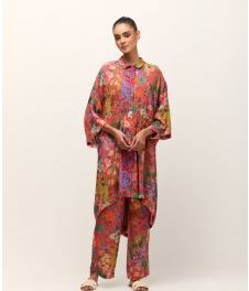 Buy Betney Dress In Moss Crepe by Designer Yavi Online at Ogaan.com