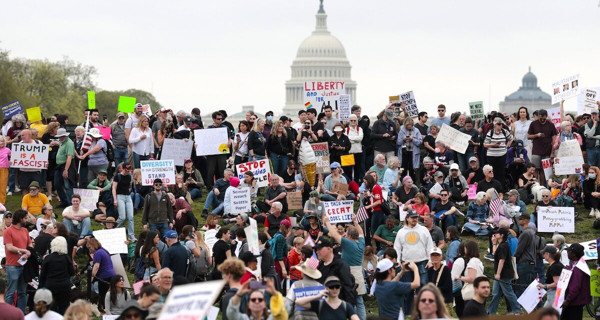 ‘Hands Off!’ Protests Across the U.S. Show Growing Opposition to Trump and Musk’s ‘Hostile Takeover’